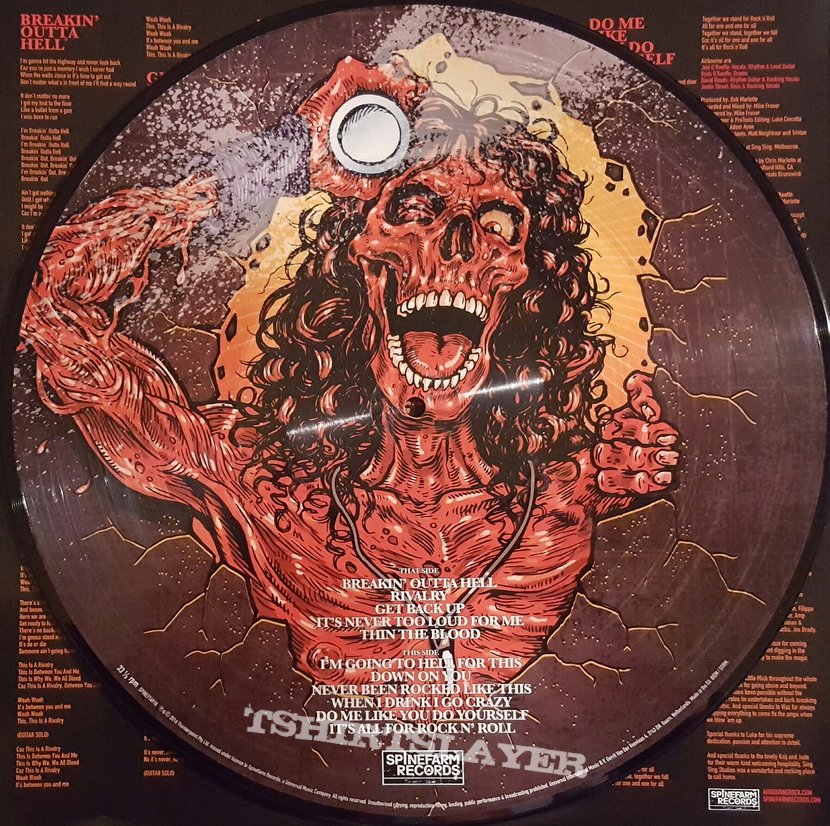 Airbourne Airborne - &quot;Breakin&#039; Outta Hell&quot; Ltd Edition Numbered Picture Disc