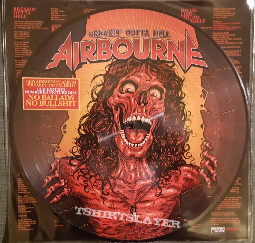 Airbourne Airborne - &quot;Breakin&#039; Outta Hell&quot; Ltd Edition Numbered Picture Disc