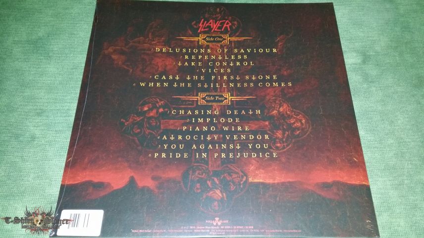 Slayer - &quot;Repentless&quot; Ltd Edition Gatefold LP in White Vinyl