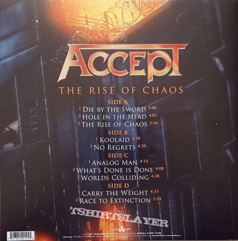 Accept - &quot;The Rise of Chaos&quot; Ltd Edition Box Set