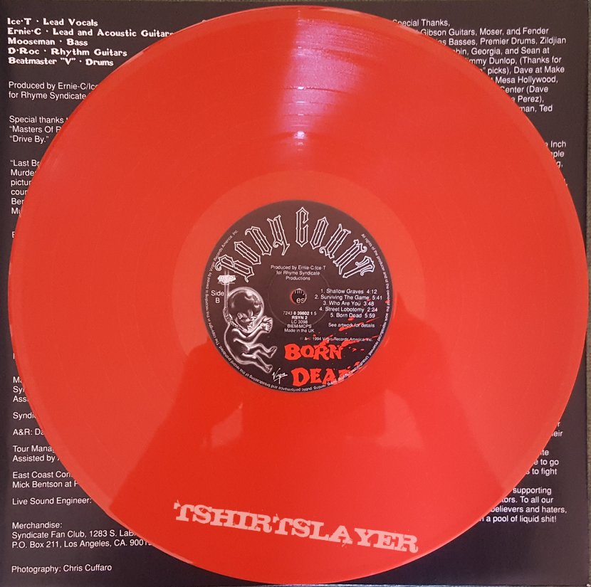 Body Count - &quot;Born Dead&quot; LP in Red Vinyl