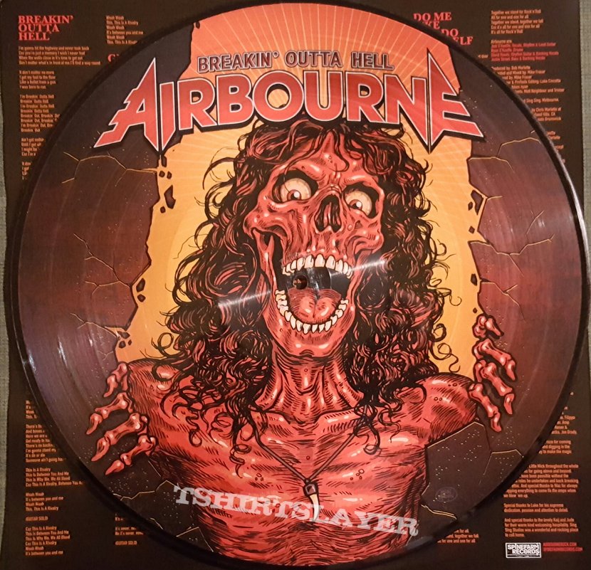 Airbourne Airborne - &quot;Breakin&#039; Outta Hell&quot; Ltd Edition Numbered Picture Disc