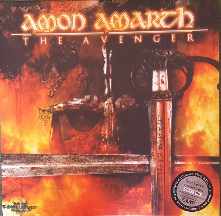 Amon Amarth - &quot;The Avenger&quot; Ltd. Edition LP in Steel Grey Marbled Vinyl 