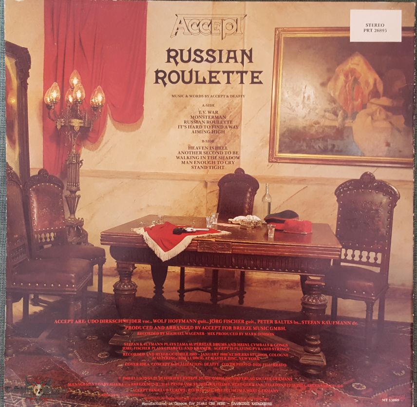 Accept - &quot;Russian Roullete&quot; LP