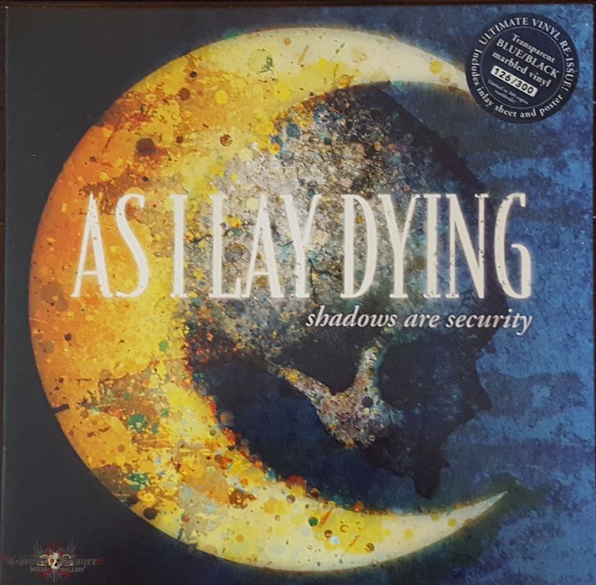 As I Lay Dying - &quot;Shadows Are Secirity&quot; Ltd Edition LP in Blue/Black Marbled Vinyl