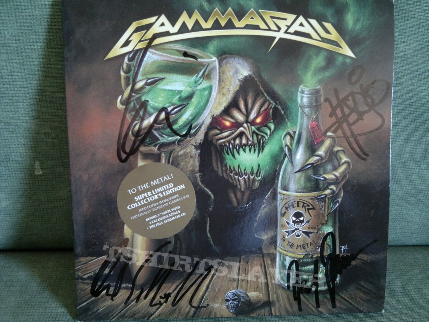 Gamma Ray - &quot;To the Metal&quot;  Ltd Edition CD w/ Bonus 7&quot; in Red Vinyl