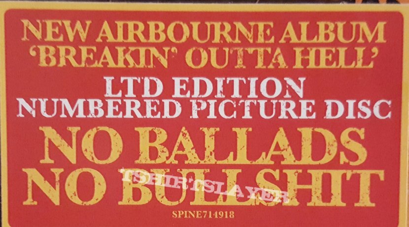 Airbourne Airborne - &quot;Breakin&#039; Outta Hell&quot; Ltd Edition Numbered Picture Disc