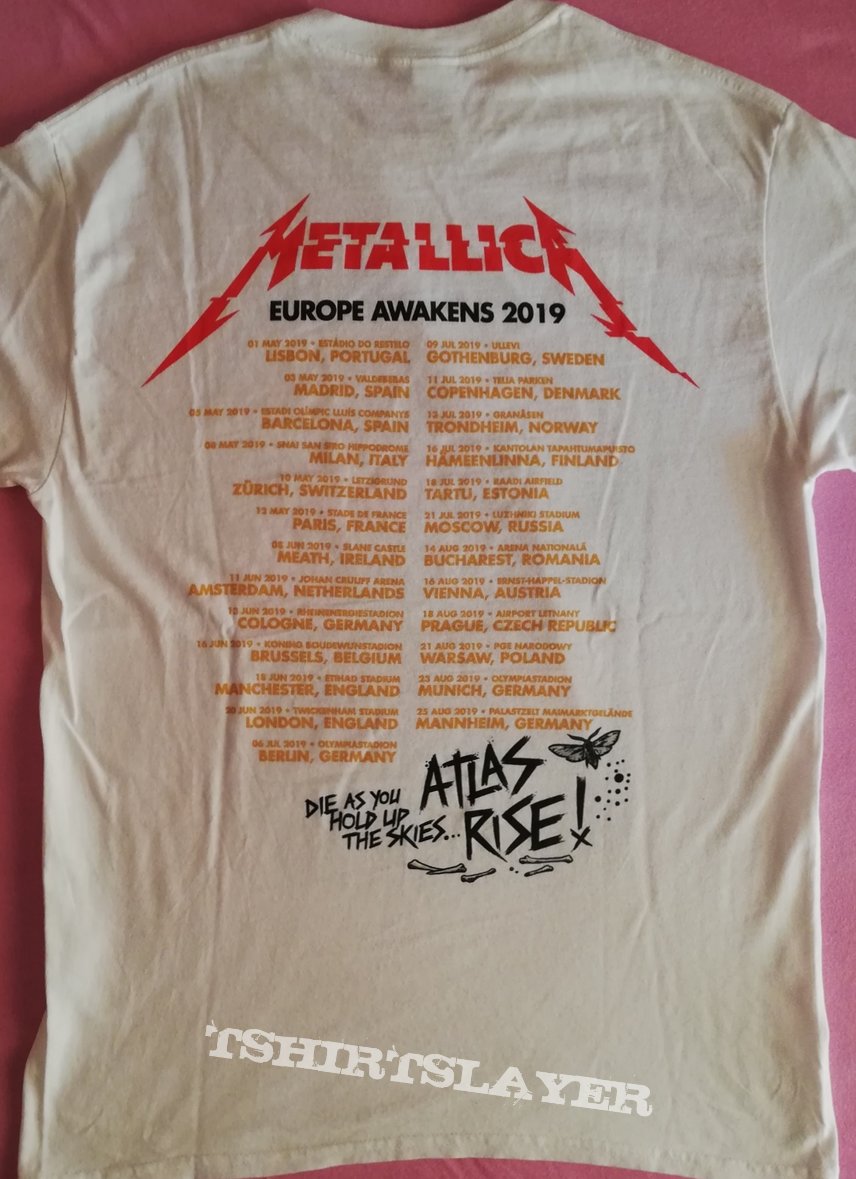 Metallica - "Europe Awakens 2019" tour shirt | TShirtSlayer TShirt and Gallery