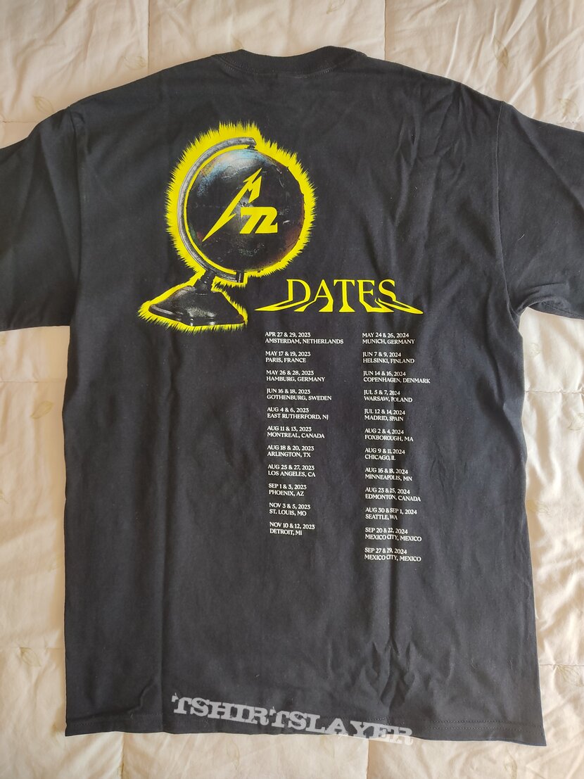 metallica 72 seasons tour shirts