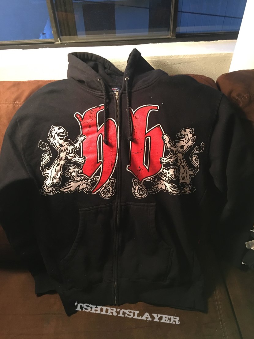 Hatebreed size medium zip up hoodie