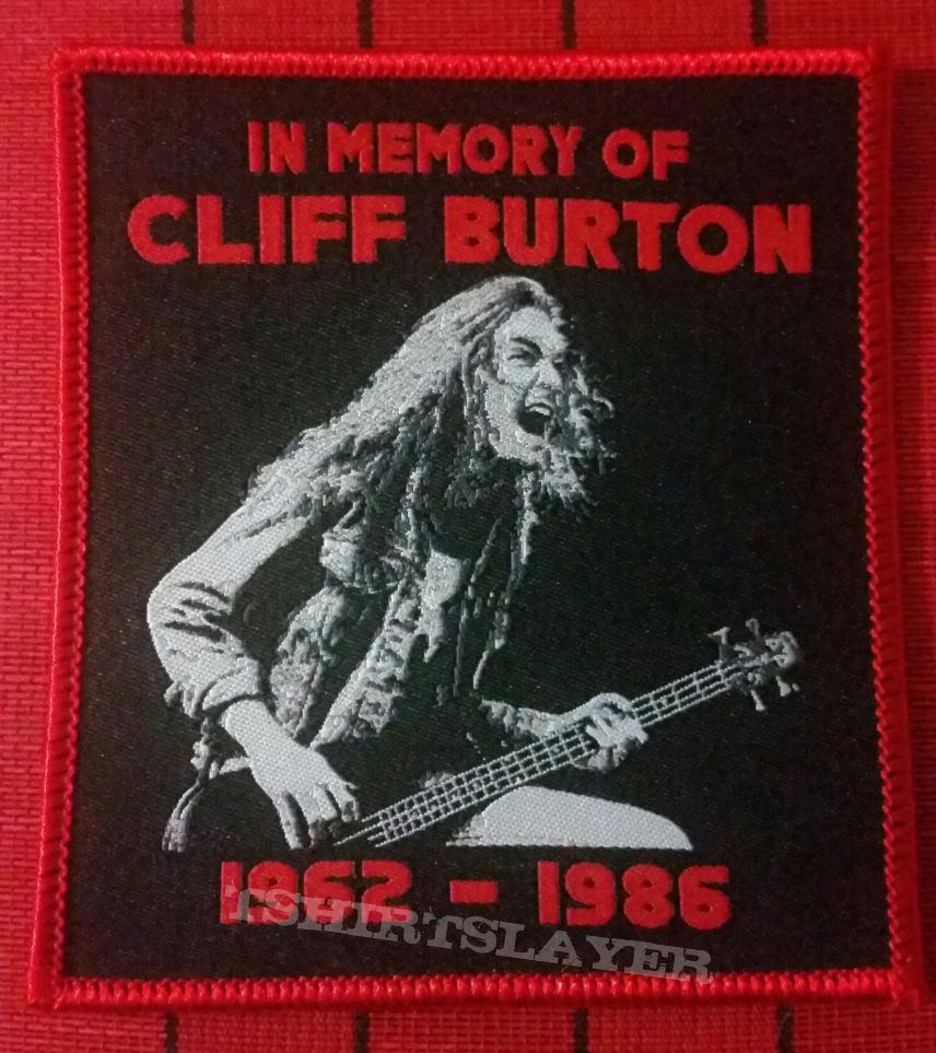 Metallica Cliff Burton tribute patch | TShirtSlayer TShirt and BattleJacket  Gallery