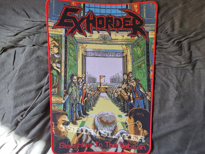 Exhorder Slaughter to the Vatican Backpatch
