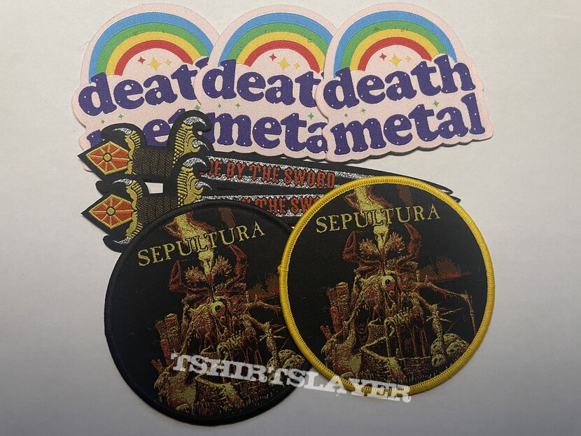 Sepultura, Slayer, Death Metal Bootleg Patches