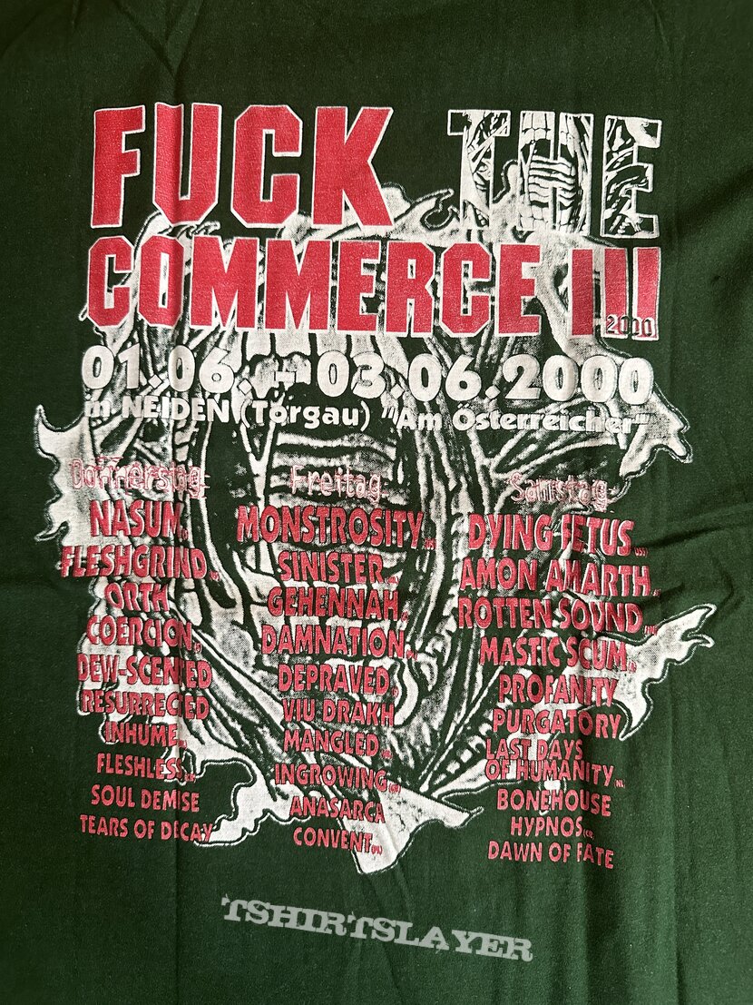 Nasum Fuck The Commerce III Festival T-Shirt L
