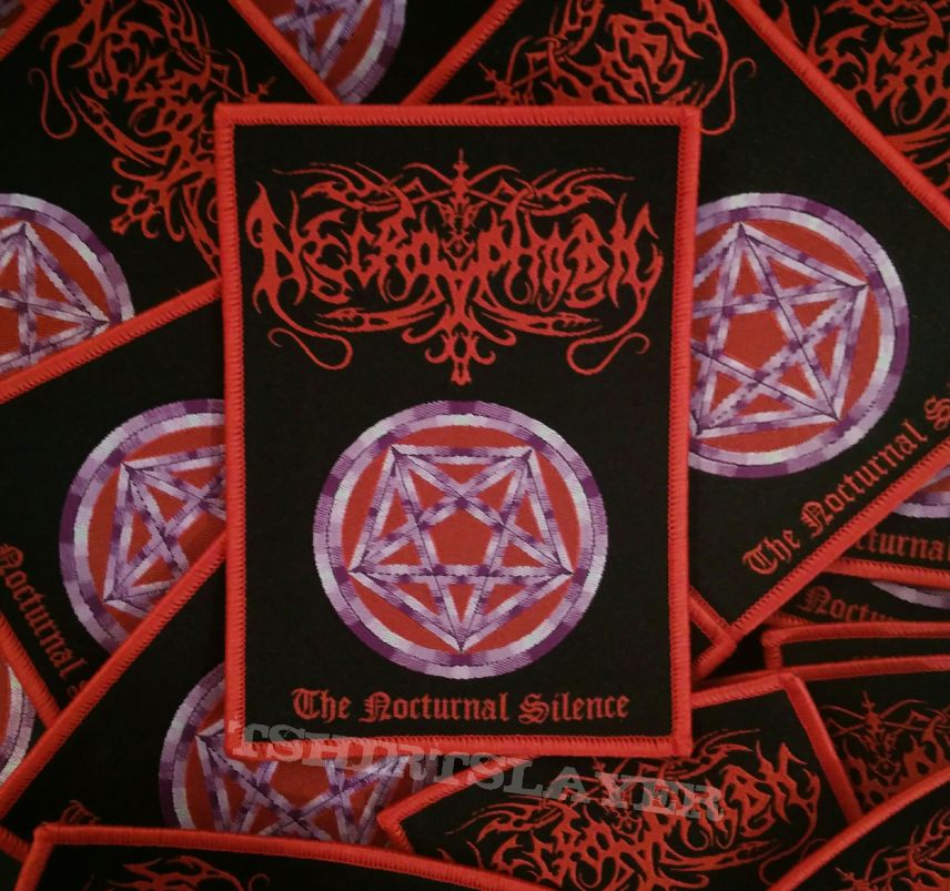 Necrophobic - The nocturnal silence woven patch.