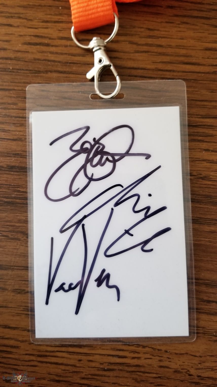 Signed Destruction 2017 Los Angeles VIP Pass