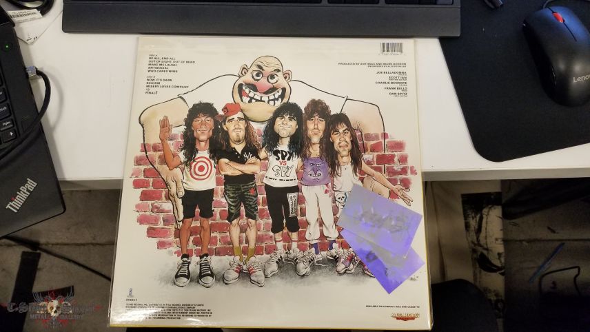 Anthrax State of Euphoria LP w/ Hologram Sticker Anthrax State of Euphoria LP w/ Hologram Sticker