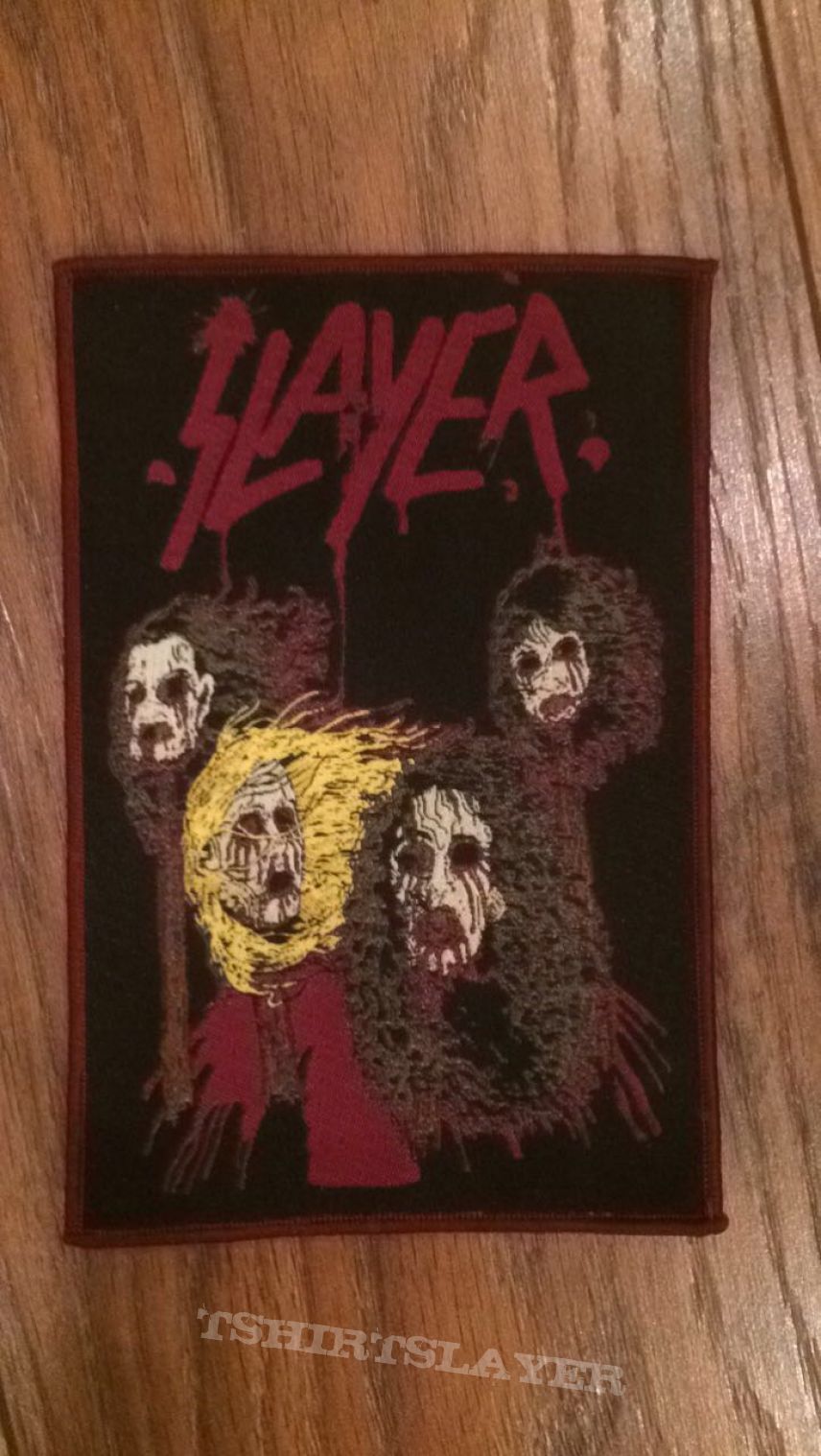 Slayer rare woven patch red border (only 50 made)