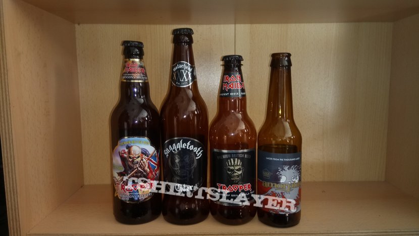 Iron Maiden Band beer bottles 