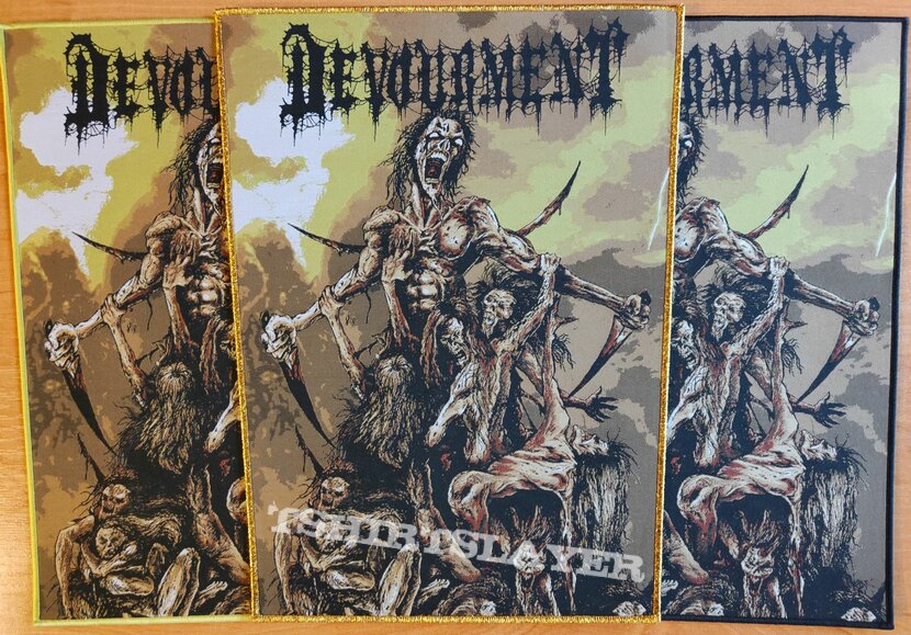 Official Devourment Butcher The Weak woven backpatch 