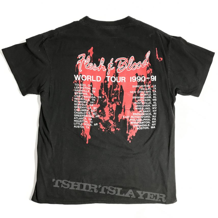Poison, ©1990 Poison - Flesh and Blood tour shirt TShirt or Longsleeve ...