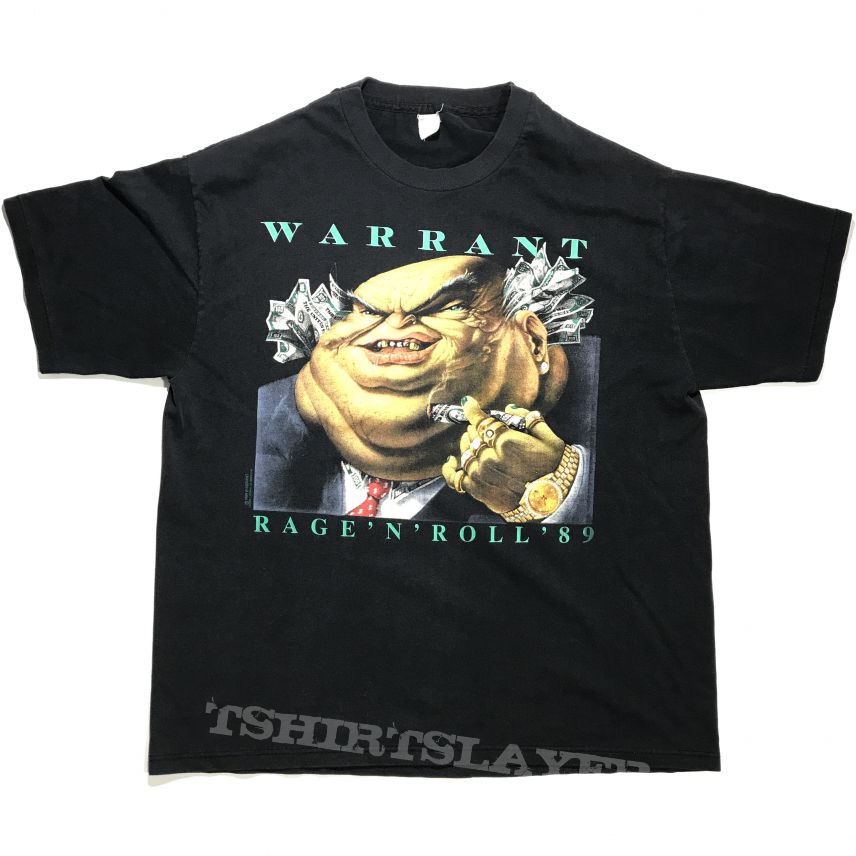©1989 Warrant - Rage N Roll tour shirt