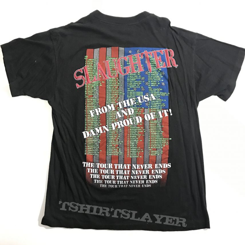 1990 Slaughter tour shirt