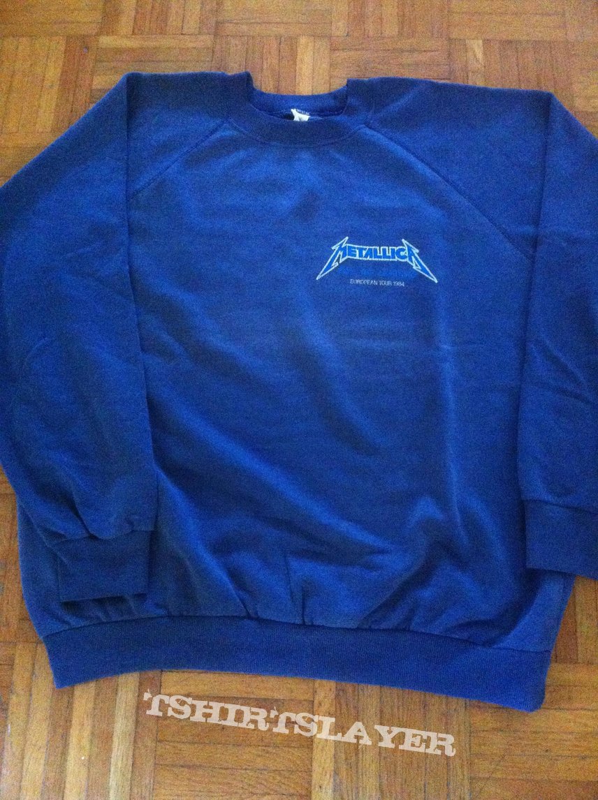 Metallica &quot;Ride the Lightning Euro tour 84&quot; crewneck