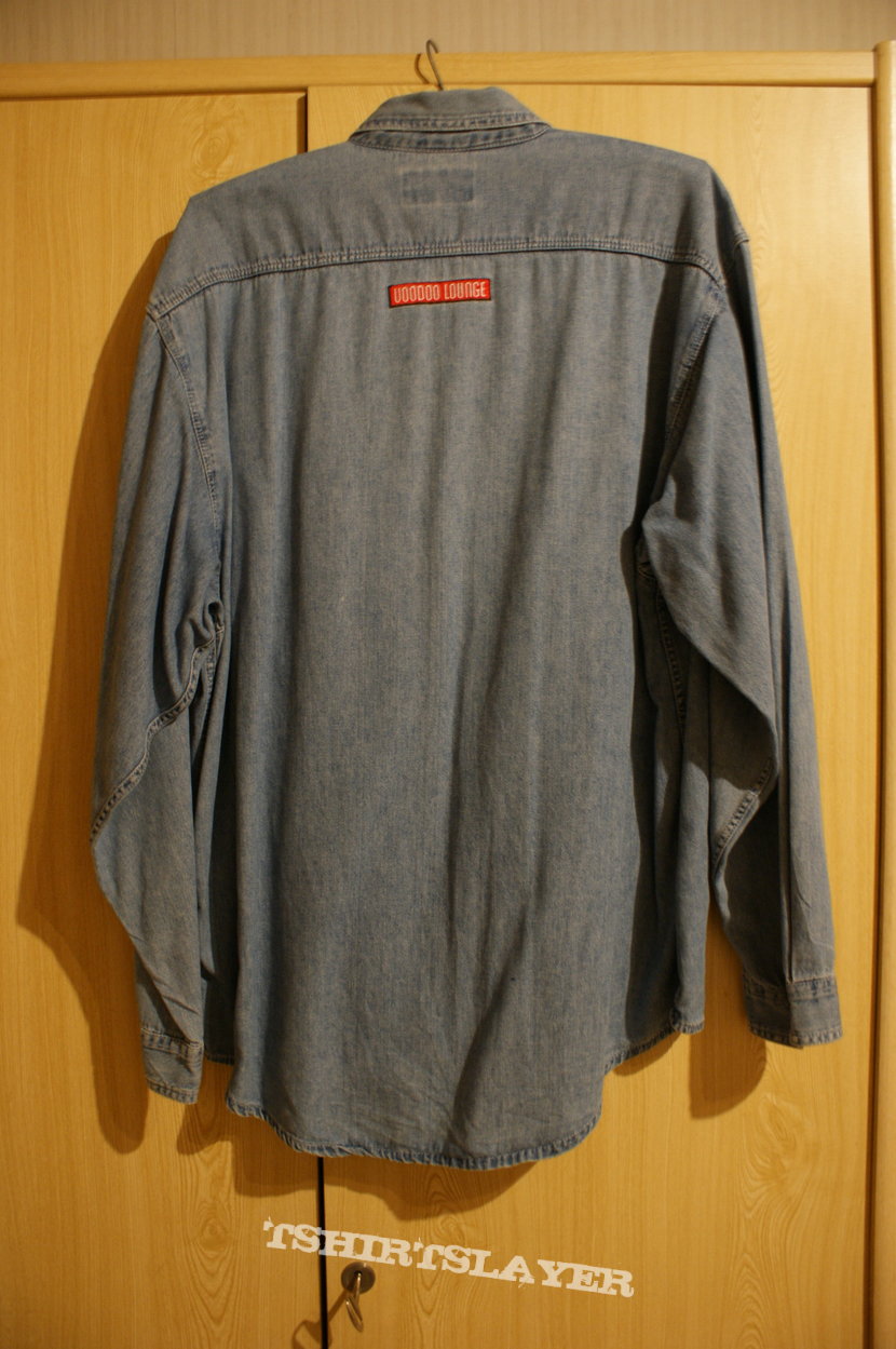 Rolling Stones Voodoo Lounge Official Denim Shirt and official merchandise catalogue 1995