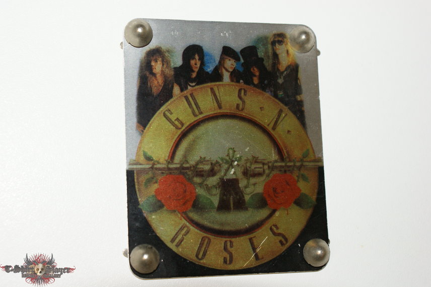 Guns N Roses Guns  N Roses Metal Plate Badge / Patch ( Very rare )