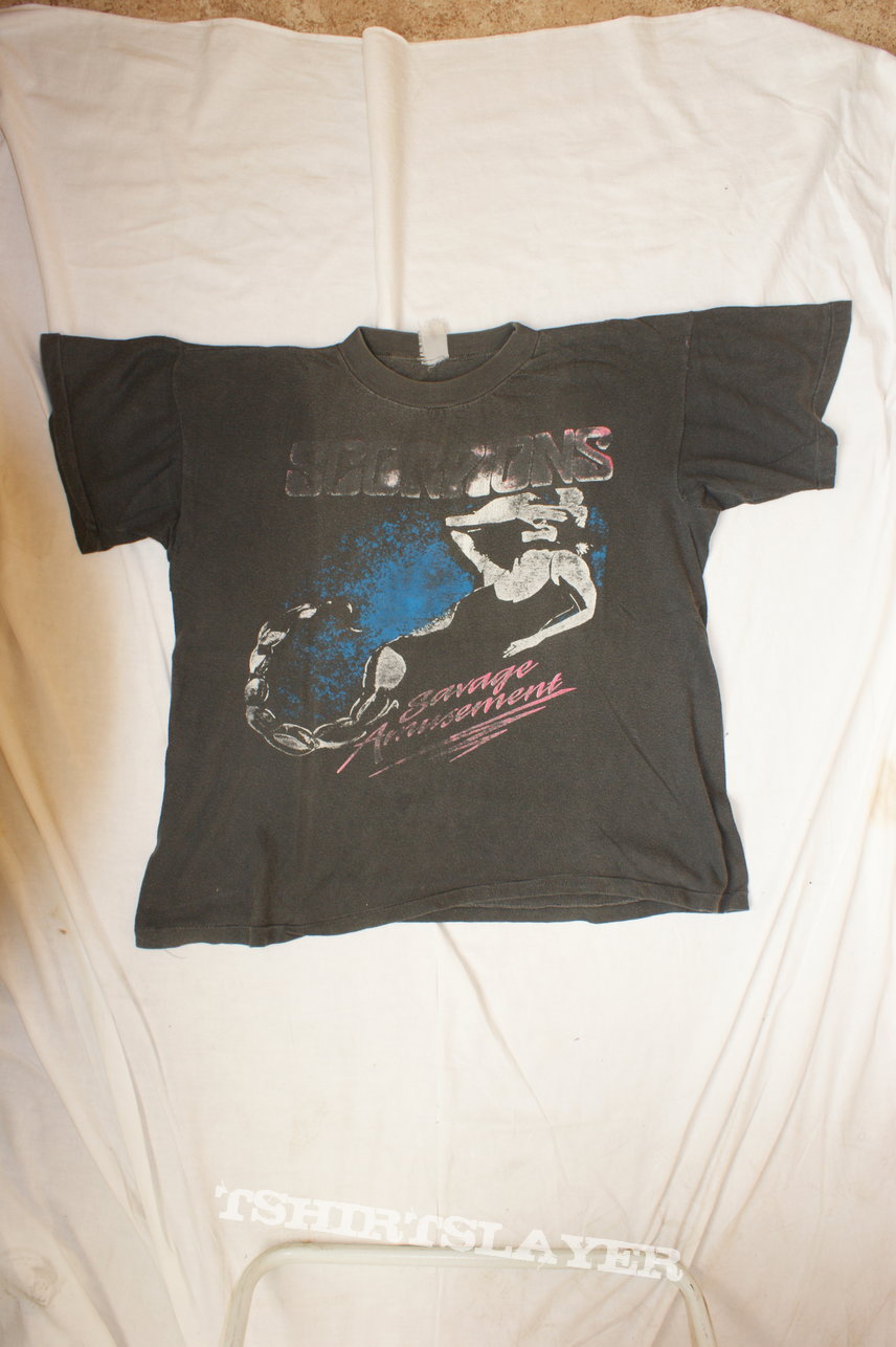 Scorpions Savage Amusement Official T Shirt + Flyer of there gig