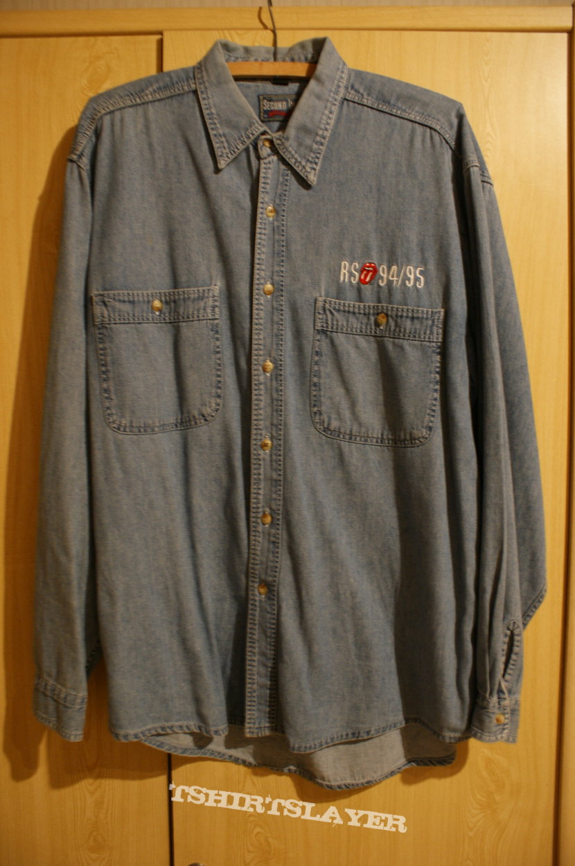 Rolling Stones Voodoo Lounge Official Denim Shirt and official merchandise catalogue 1995
