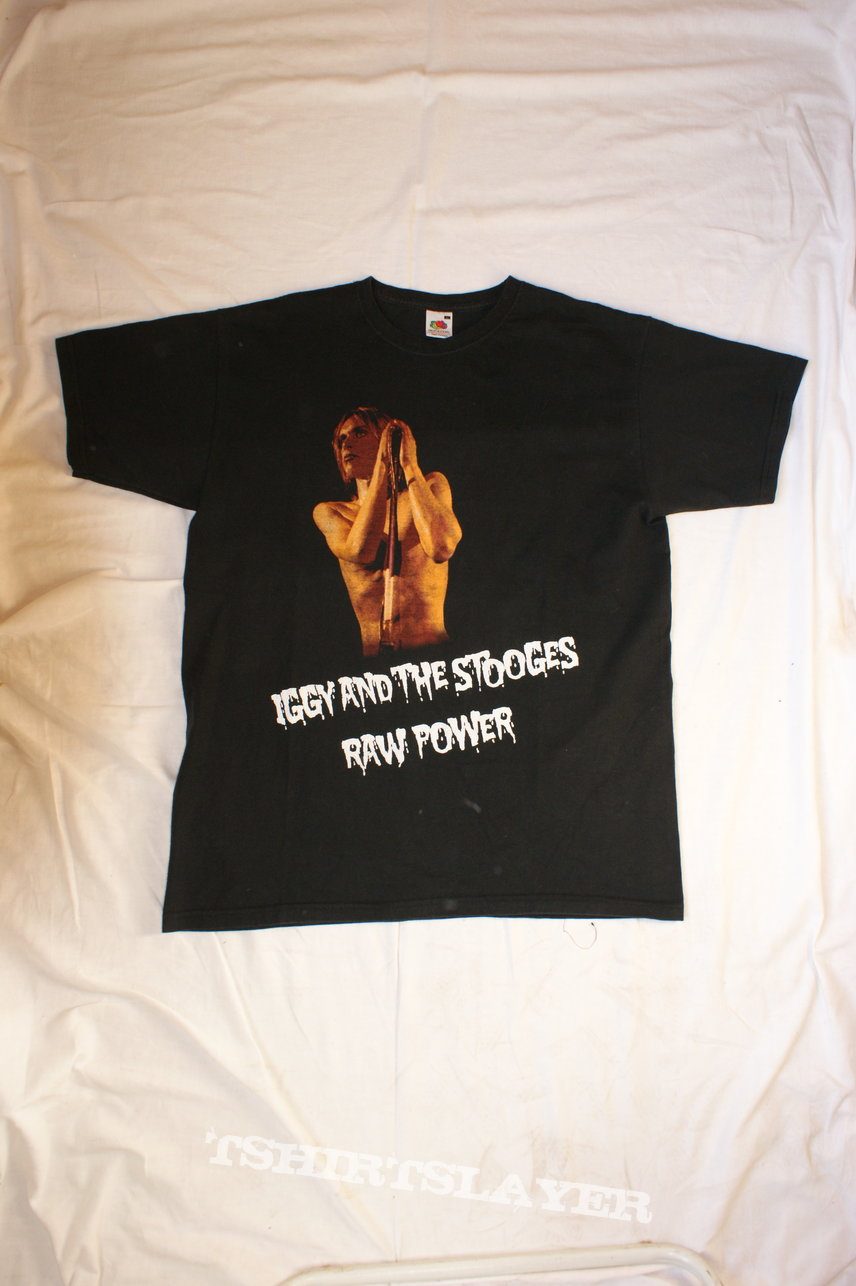 Iggy and The Stooges Raw Power official T Shirt and sticker that came with  it | TShirtSlayer TShirt and BattleJacket Gallery