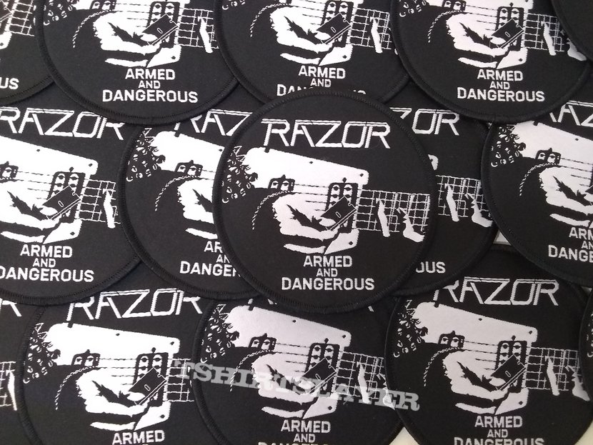 Razor - Armed and Dangerous Official Woven Patch 