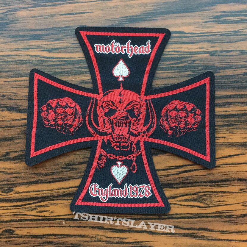 Motörhead Motorhead Lazer Cut Iron Cross Woven Patch | TShirtSlayer TShirt  and BattleJacket Gallery
