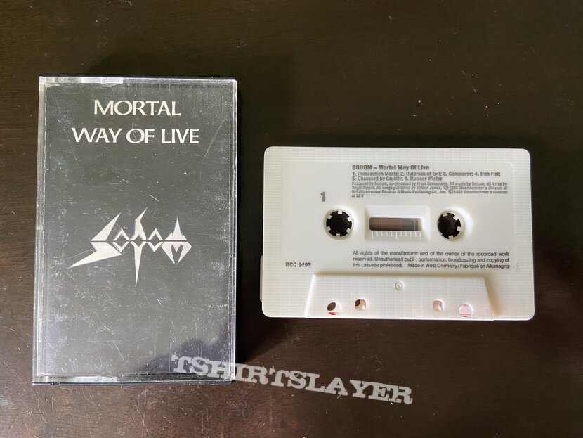 Sodom Mortal Way of Live cassette 