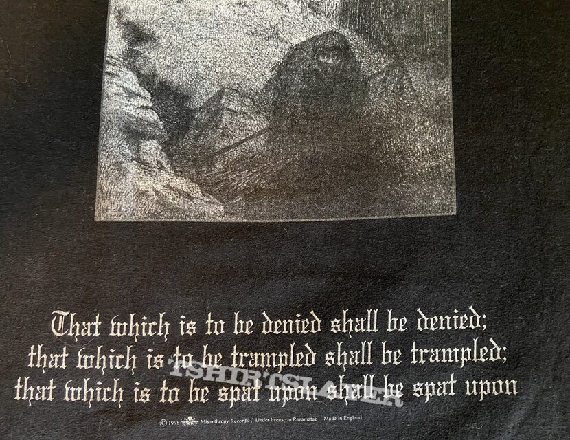 Burzum - Hvis Lyset Tar Oss - TShirt (Misanthropy Records/Razamataz, 1998)