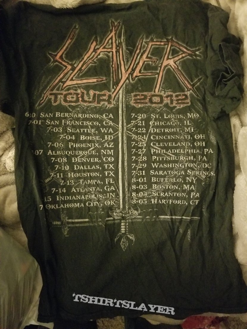 Worn out Slayer shirt 2012 Worn out Slayer shirt 2012