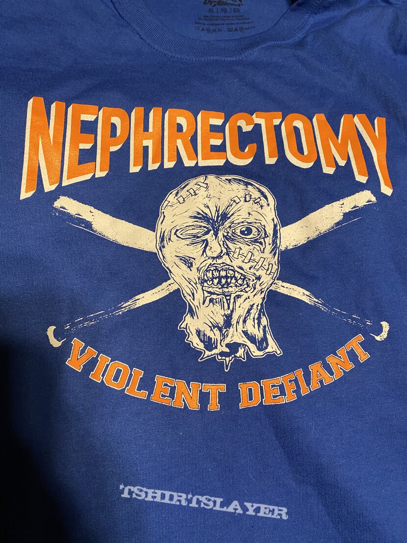 Nephrectomy violent and defiant shirt