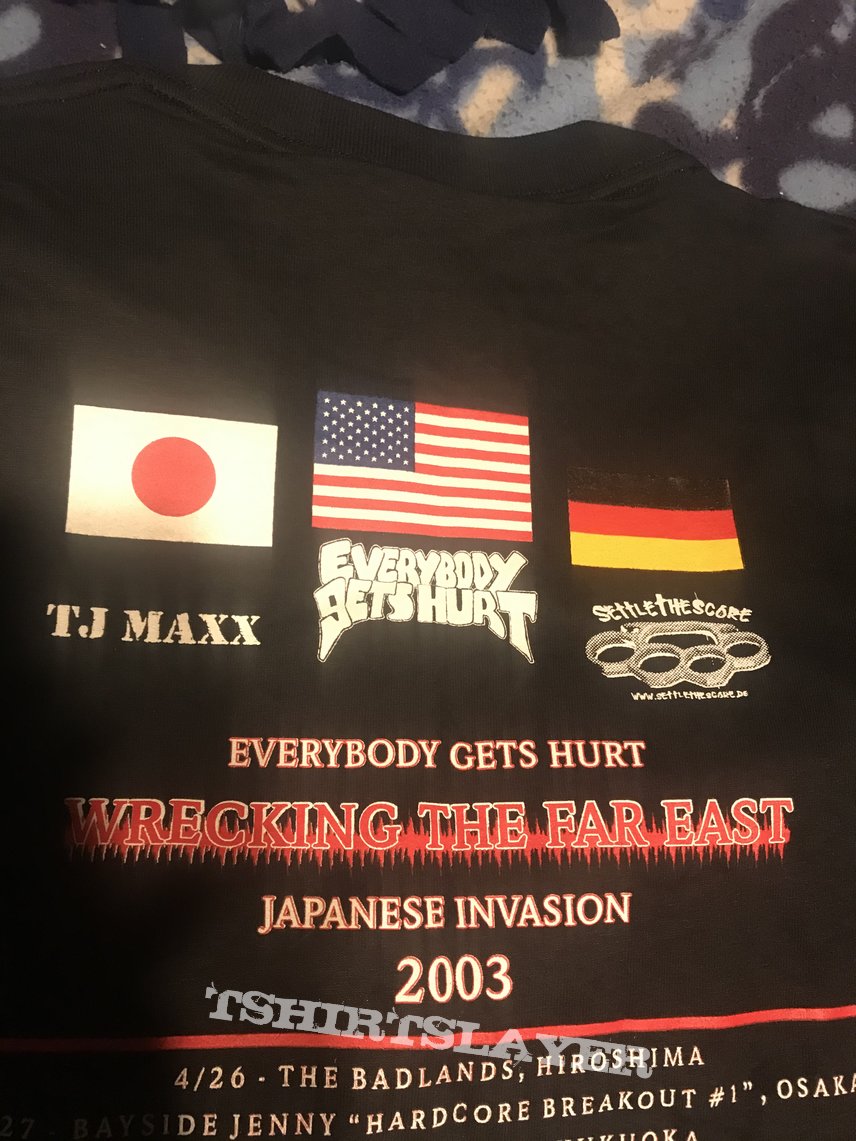 Everybody Gets Hurt japan tour 2003 shirt