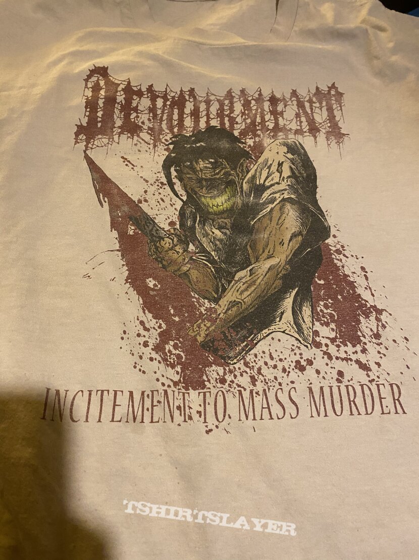 Devourment incitement to mass murder shirt