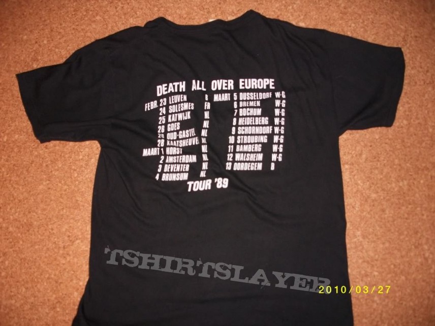 DEATH Leprosy tour shirt 1989 Europe