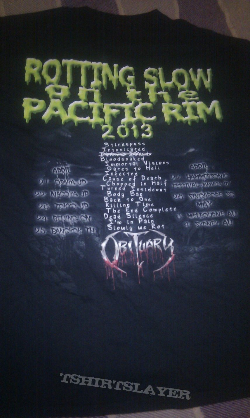 TShirt or Longsleeve - Obituary pacific tour 2013