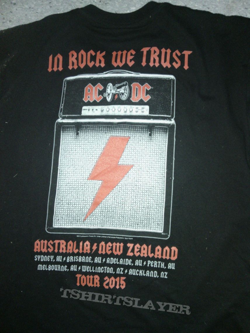 ac/dc 2015 Melbourne tour shirt 