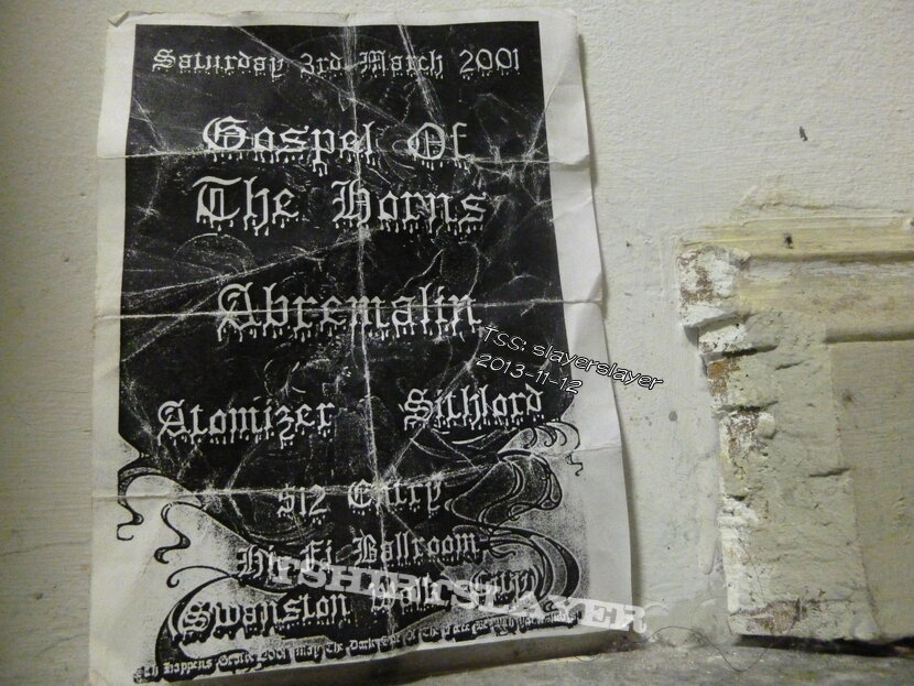 Gospel Of The Horns Australian gig flyer 2001