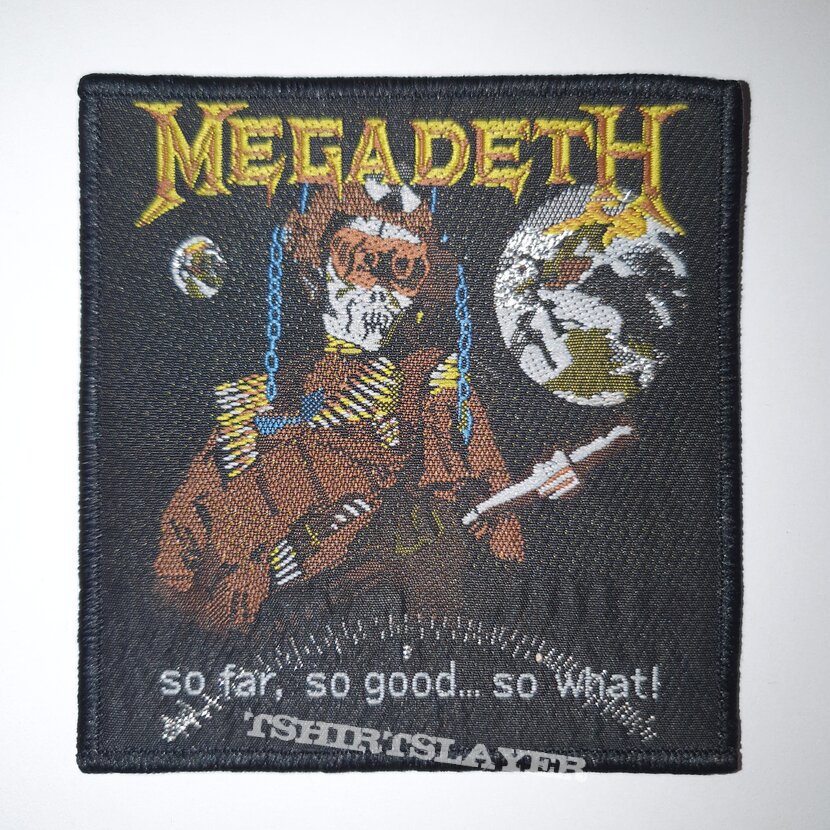 Megadeth - So Far, So Good... So What! Original Patch (Rebordered)
