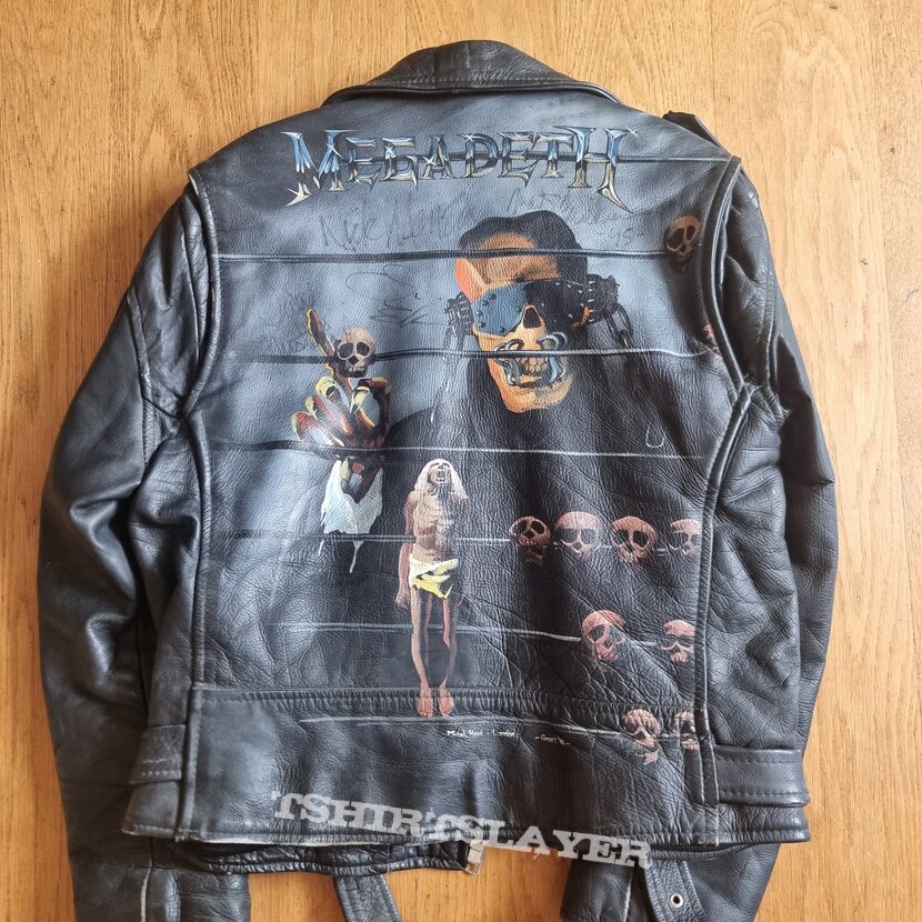 Megadeth - Countdown to Extinction Hand-Painted Leather Jacket Fully Autographed by the band