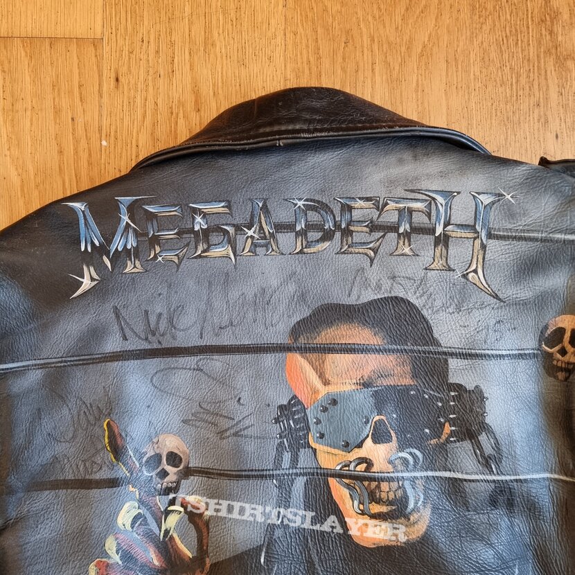 Megadeth - Countdown to Extinction Hand-Painted Leather Jacket Fully Autographed by the band