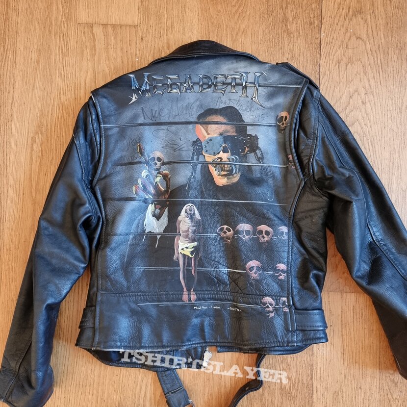Megadeth - Countdown to Extinction Signed Hand Painted Leather Jacket 1994