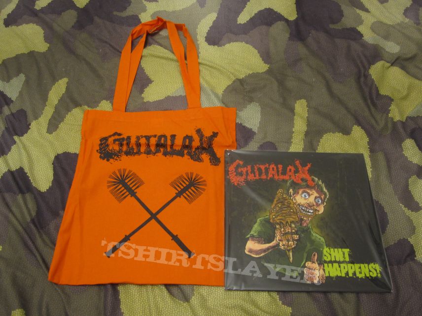 Gutalax - 12&quot; LP- Shit Happens (Neon Orange Edition)